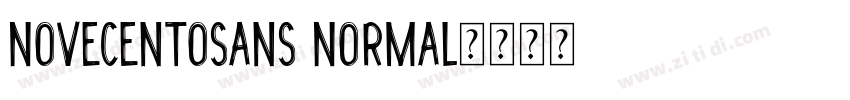 Novecentosans Normal字体转换